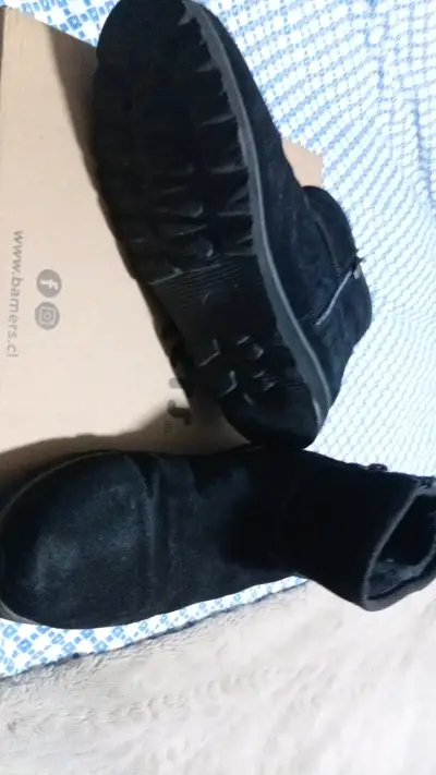 Botines negros de gamuza Bamers - miniatura 3