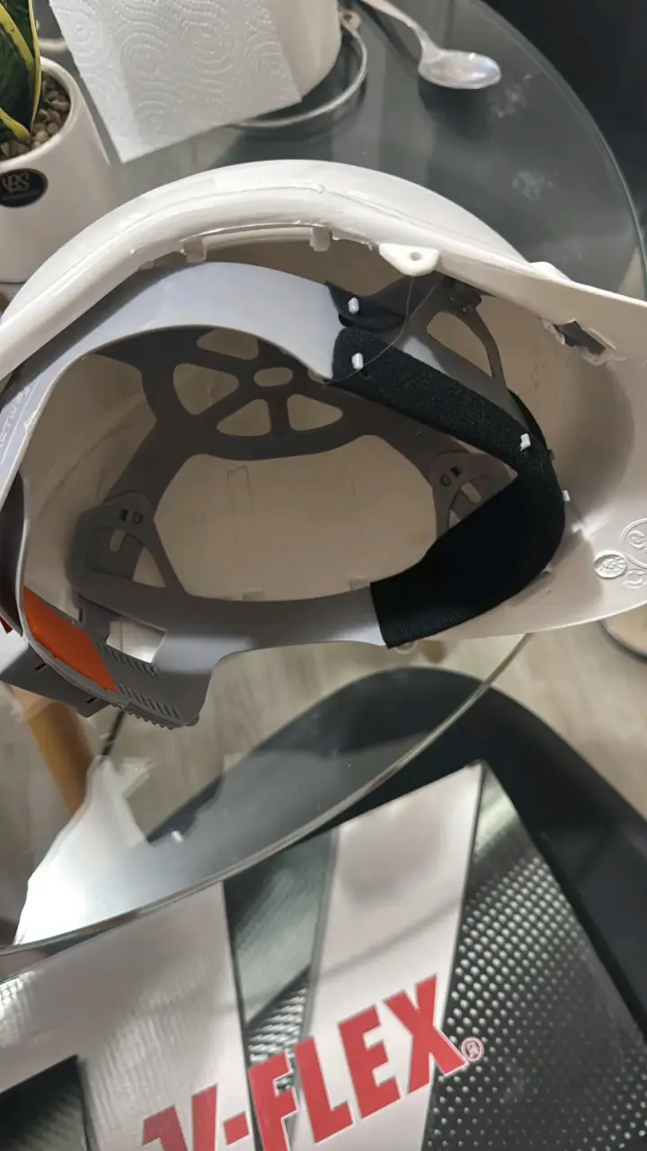 Botas de seguridad V-Flex marrones + casco blanco - 4