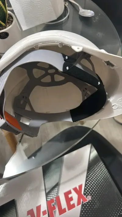 Botas de seguridad V-Flex marrones + casco blanco - miniatura 4