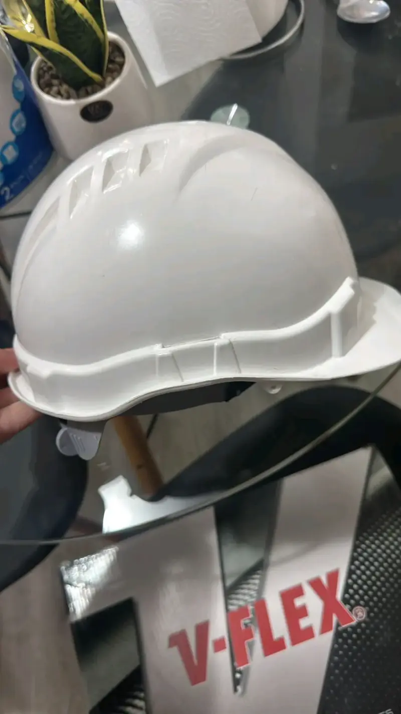 Botas de seguridad V-Flex marrones + casco blanco - 5