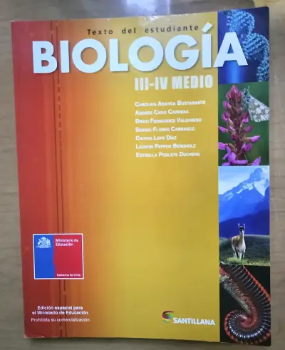 Libro de Biología III-IV Medio Santillana - miniatura 1