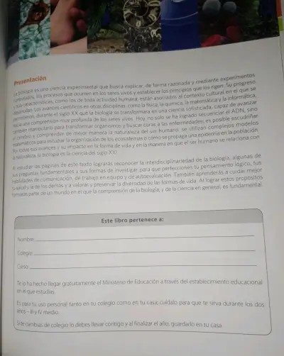 Libro de Biología III-IV Medio Santillana - miniatura 3
