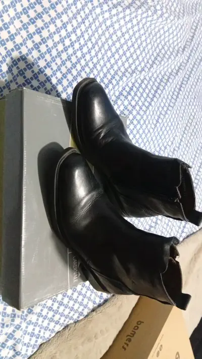 Botines de cuero negro para hombre Cardinales - miniatura 2