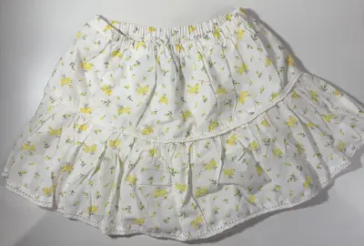 Falda blanca con flores amarillas H&M - miniatura 2