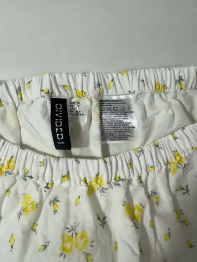 Falda blanca con flores amarillas H&M - miniatura 3