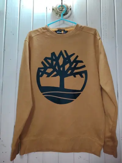 Polerón Timberland logo árbol beige - miniatura 1