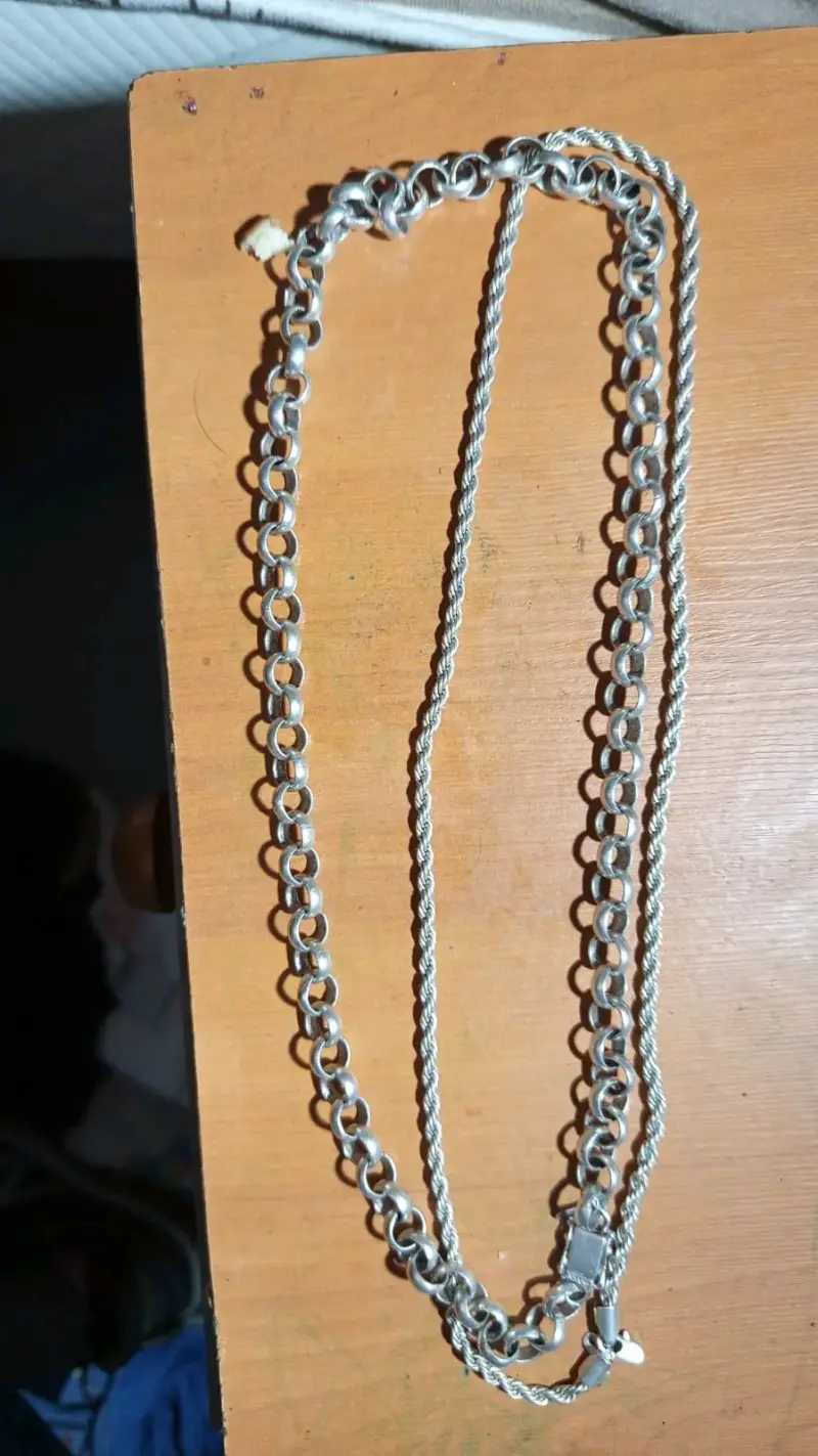 Pulsera de plata con placa grabable - 2