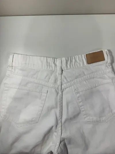 Jeans blancos “balloon” para mujer - miniatura 3