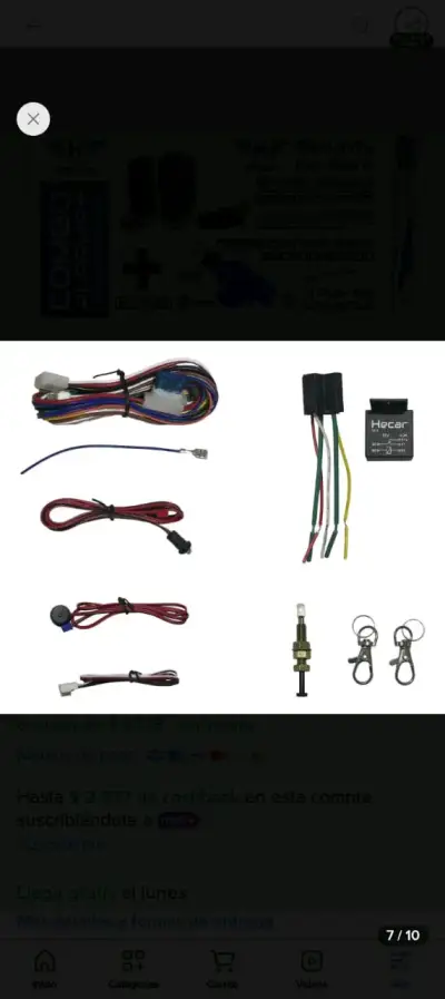 Kit de alarma para auto con cierre centralizado - miniatura 6