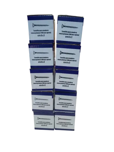 Pack 10 Cajas Tornillos para Madera 6x2" - miniatura 1
