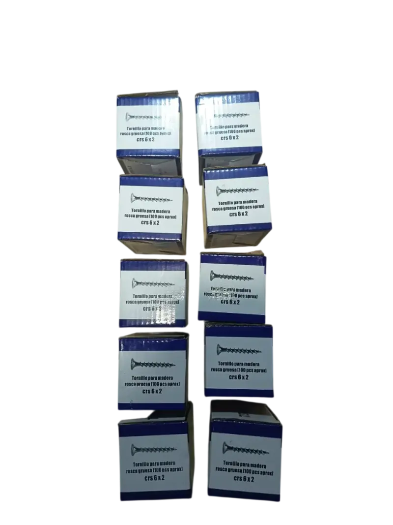 Pack 10 Cajas Tornillos para Madera 6x2" - 2