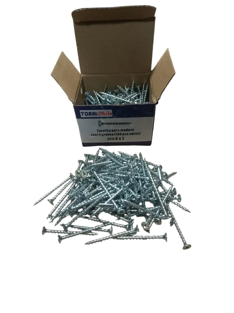 Pack 10 Cajas Tornillos para Madera 6x2" - 4