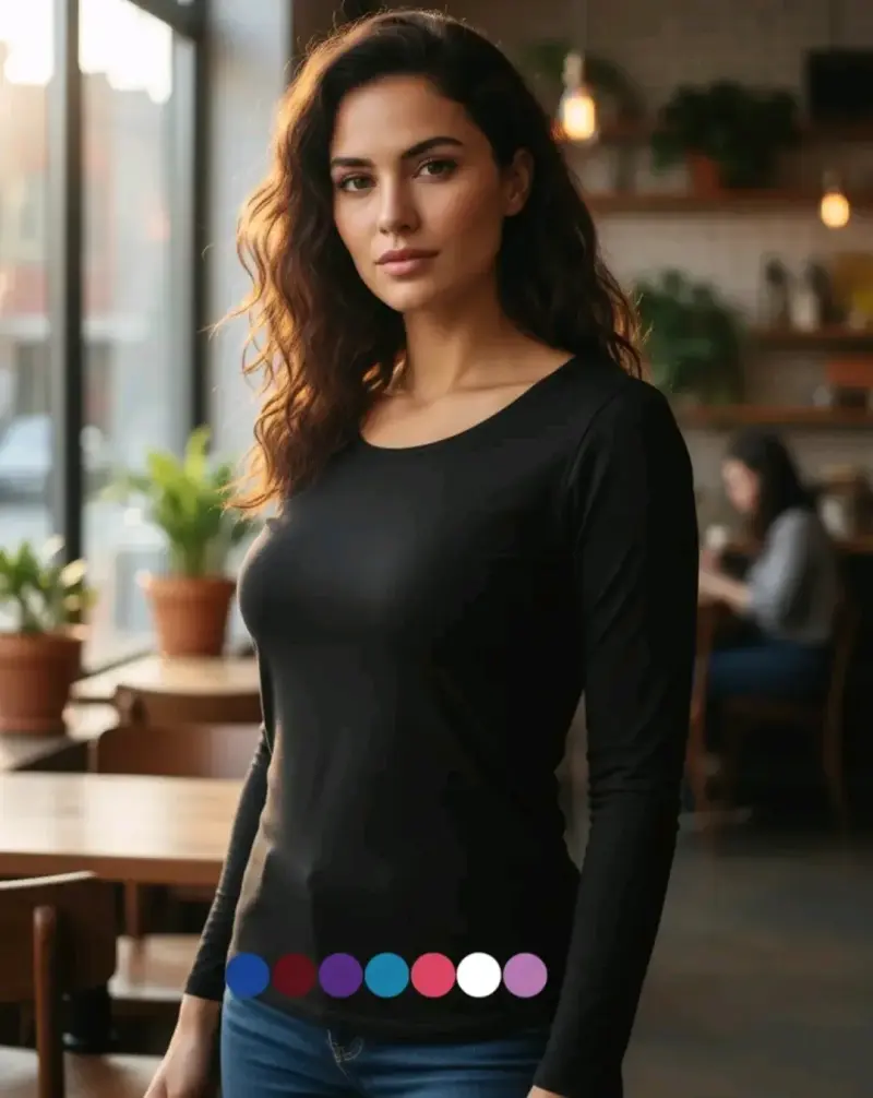 Camiseta polar para mujer, suave y cálida - 4