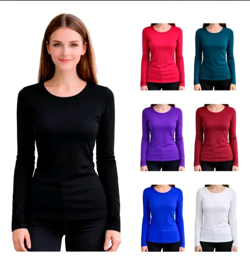 Camiseta polar para mujer, suave y cálida - 3