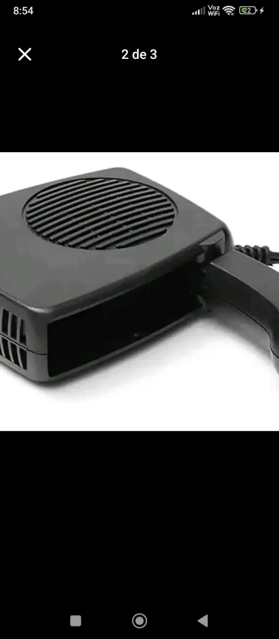 Calefactor portátil para auto 12V - 2