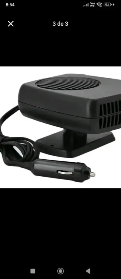 Calefactor portátil para auto 12V - miniatura 3