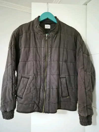 Chaqueta acolchada marrón mujer - miniatura 1