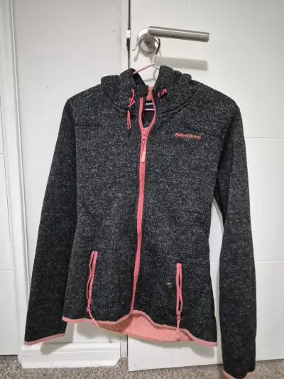 Chaqueta polar Alpine Xtrem gris con capucha - miniatura 1