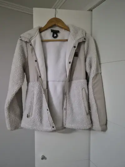 Chaqueta  con capucha beige - miniatura 1