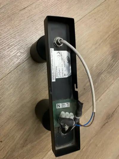 Aplique de pared negro moderno doble - miniatura 2