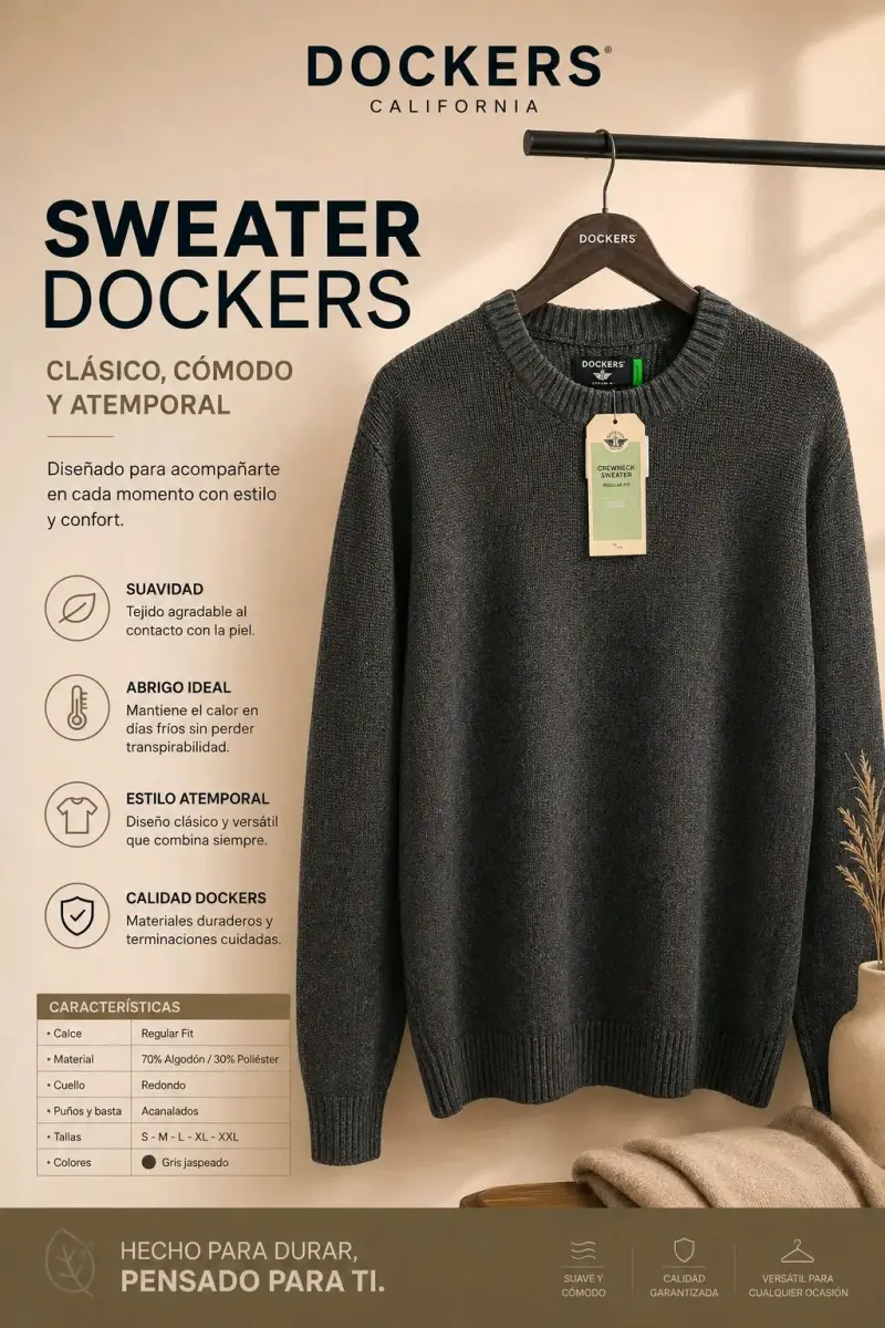 Sweater Dockers verde jaspeado - 2