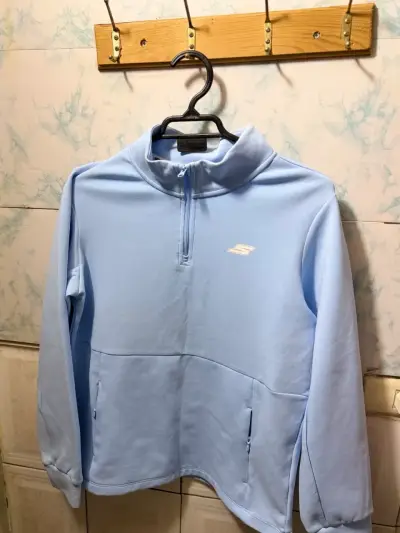 Polerón azul claro con cierre Skechers - miniatura 3