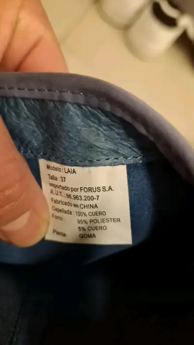 Botas de gamuza azul con cierre lateral - miniatura 4