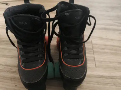 Patines de cuatro ruedas Oxelo negros - miniatura 1