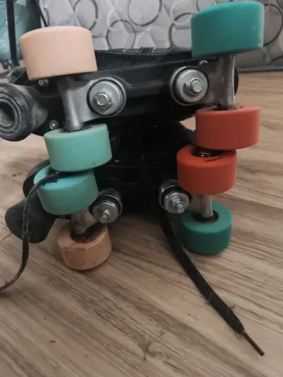 Patines de cuatro ruedas Oxelo negros - miniatura 5