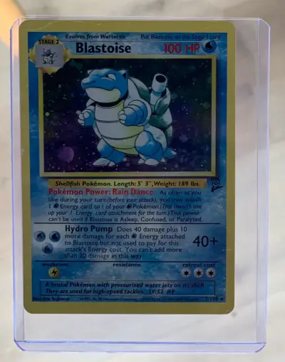 Carta Pokémon Blastoise holográfica proxy - miniatura 1