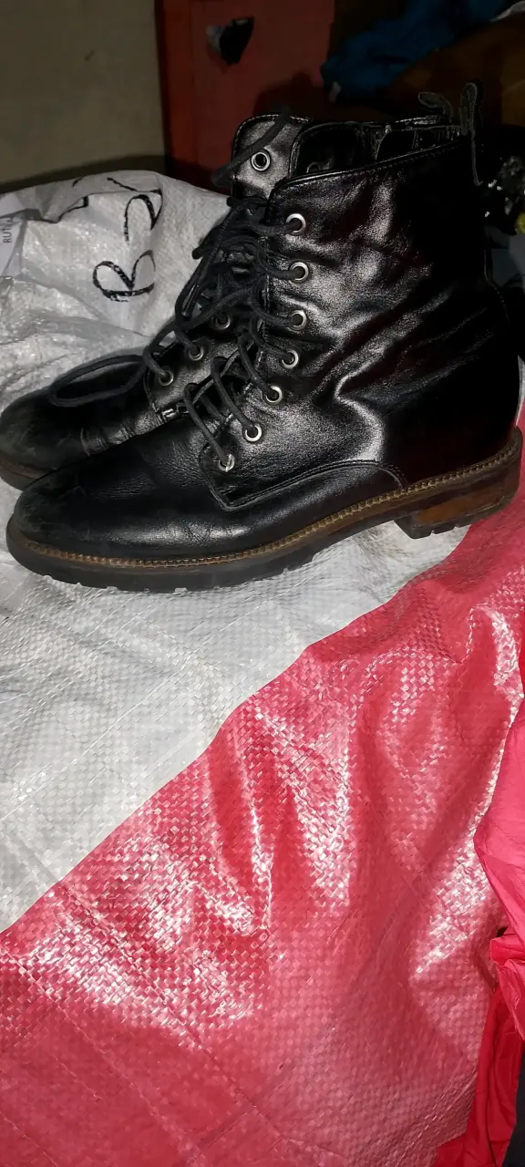 Botas negras de cuero para hombre - 2