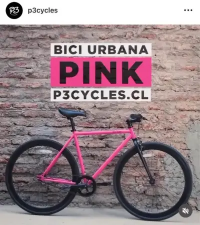 Bicicleta urbana rosa P3 Cycles - miniatura 1