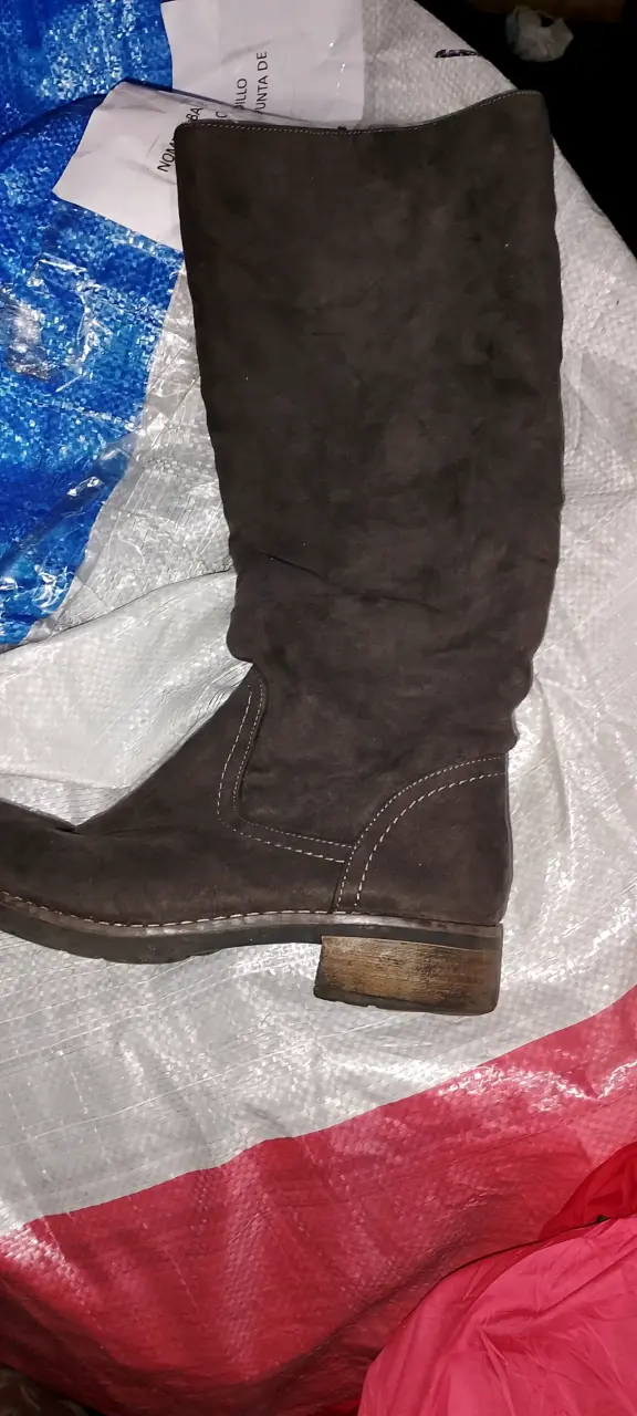 Botas de gamuza marrón para mujer - 1