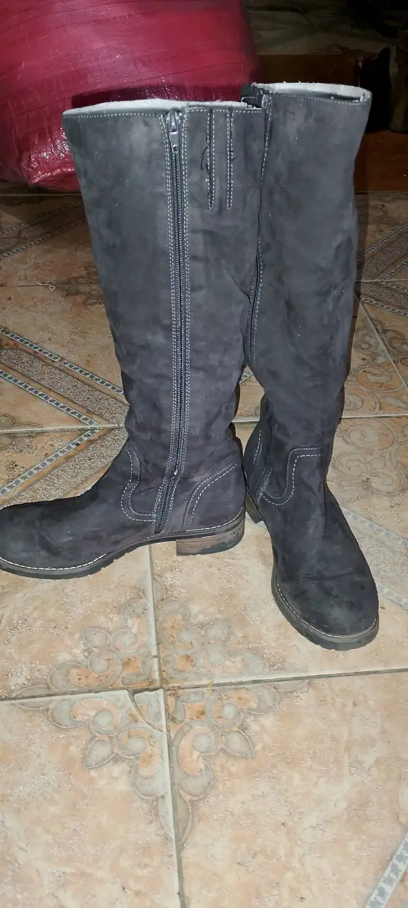 Botas de gamuza marrón para mujer - 3
