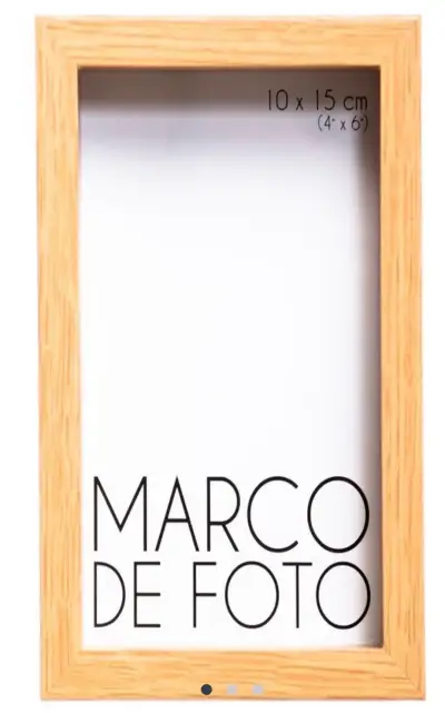 2 Marcos de foto de madera 10x15 cm - miniatura 1
