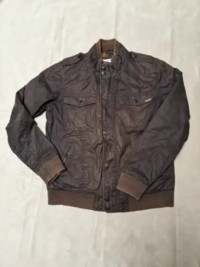 Chaqueta hombre efecto cuero - miniatura 1