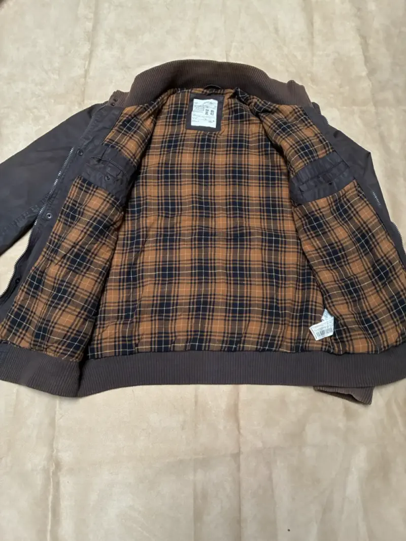 Chaqueta hombre efecto cuero - 3