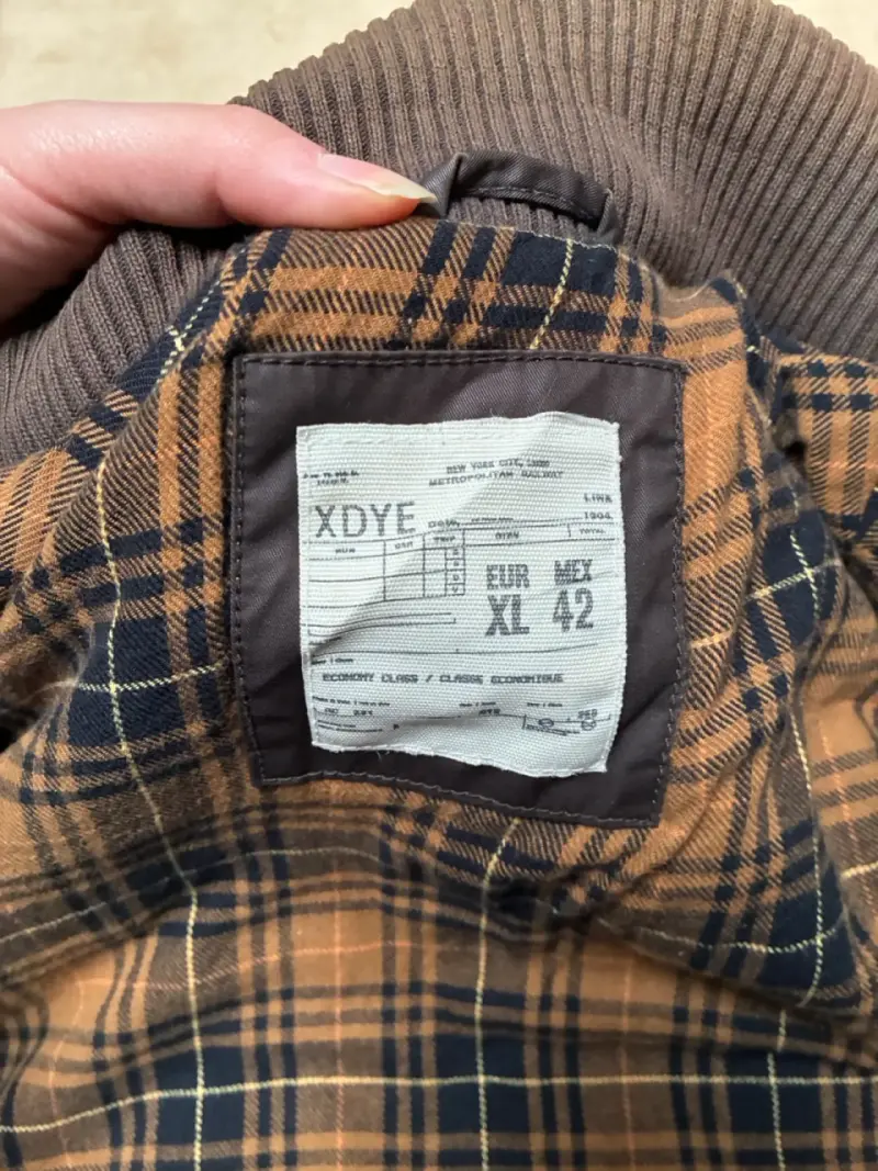 Chaqueta hombre efecto cuero - 4