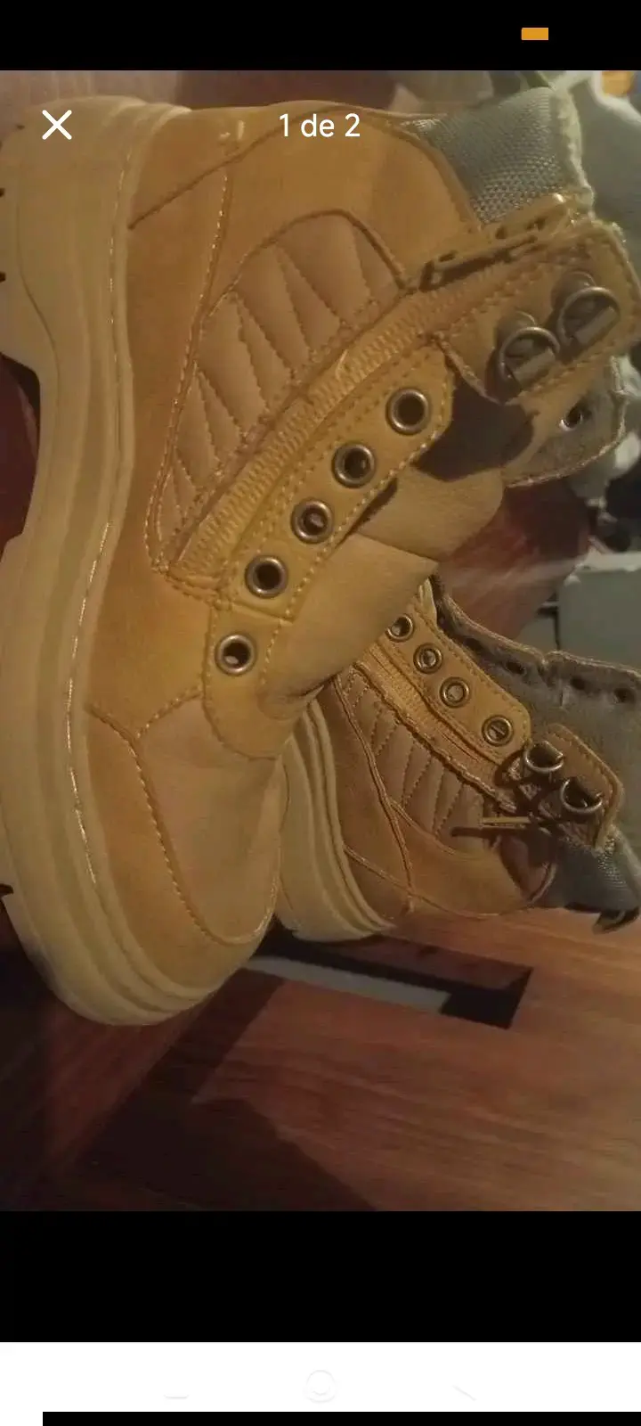 Botas de montaña color beige para niño(Ña) - 1