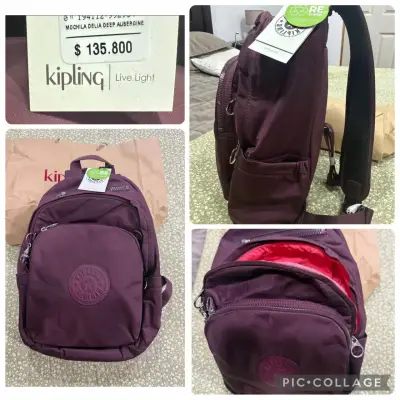 Mochila Kipling morada original con descuento - miniatura 2