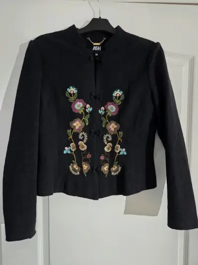 Chaqueta negra bordada ASH - miniatura 1