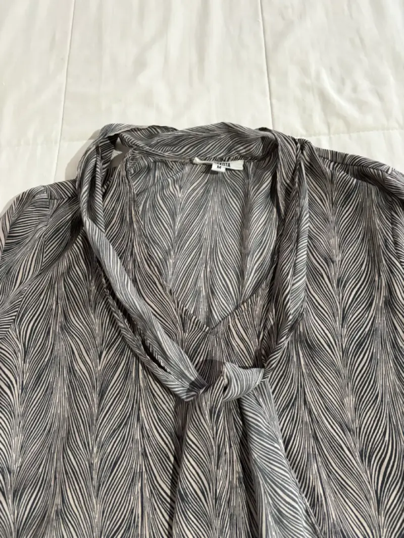 Blusa estampada de manga larga - 3
