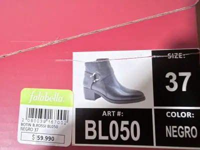 Botines negros de cuero con cierre lateral - miniatura 4