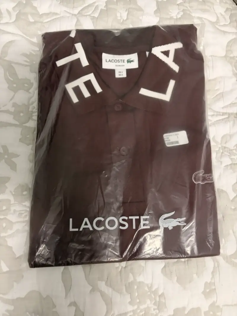 Polera Lacoste burdeos slim fit - 2