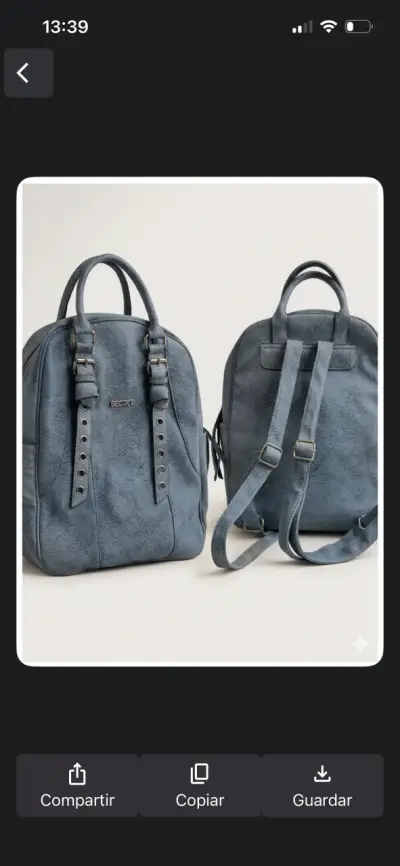 Cartera mochila Secret gris en buen estado - miniatura 2