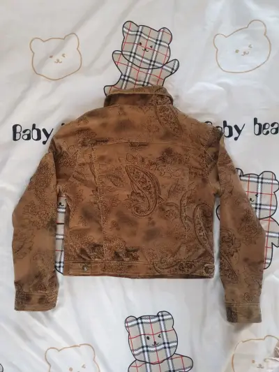 Chaqueta de mezclilla con diseño paisley - miniatura 1
