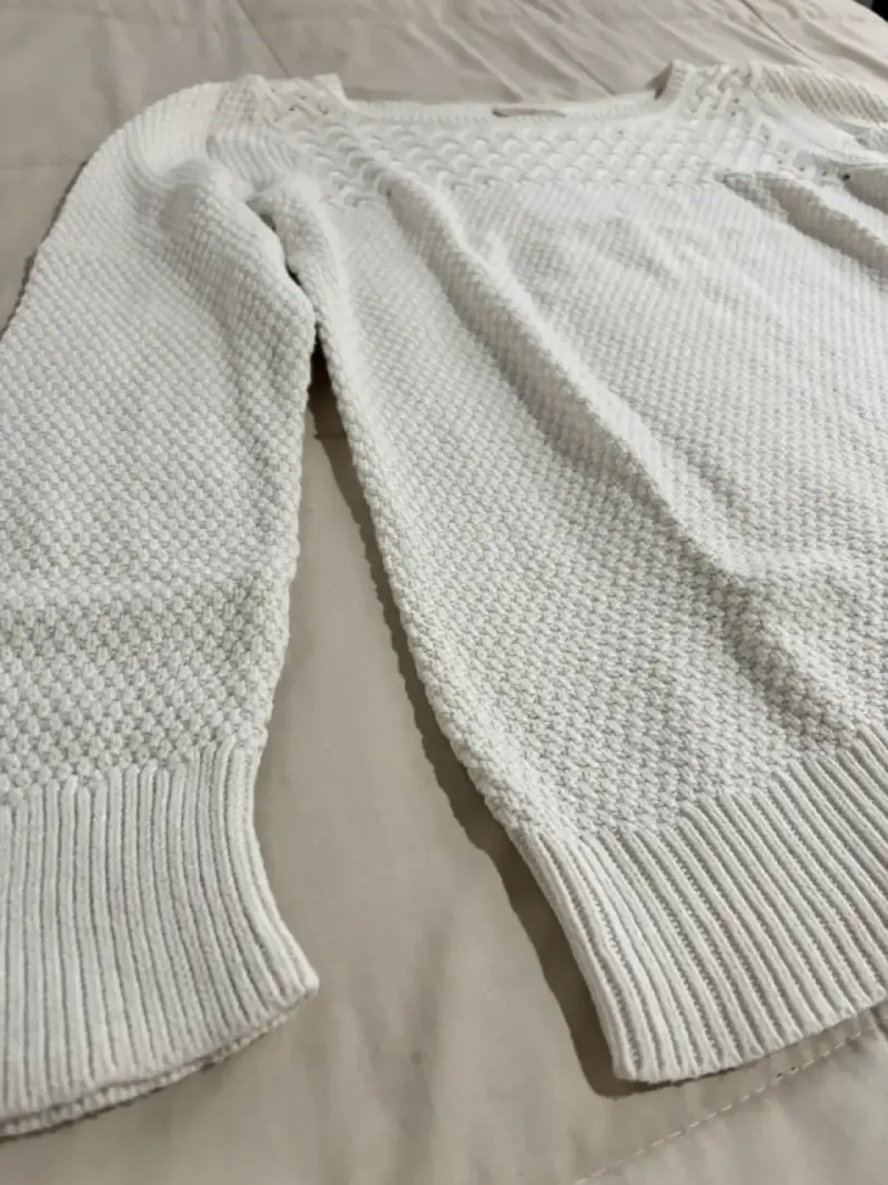 Suéter blanco de punto Loft - 3