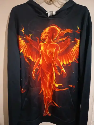 Polerón con diseño de ángel de fuego - miniatura 1