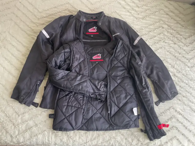 Chaqueta de moto talla xs negra - 3