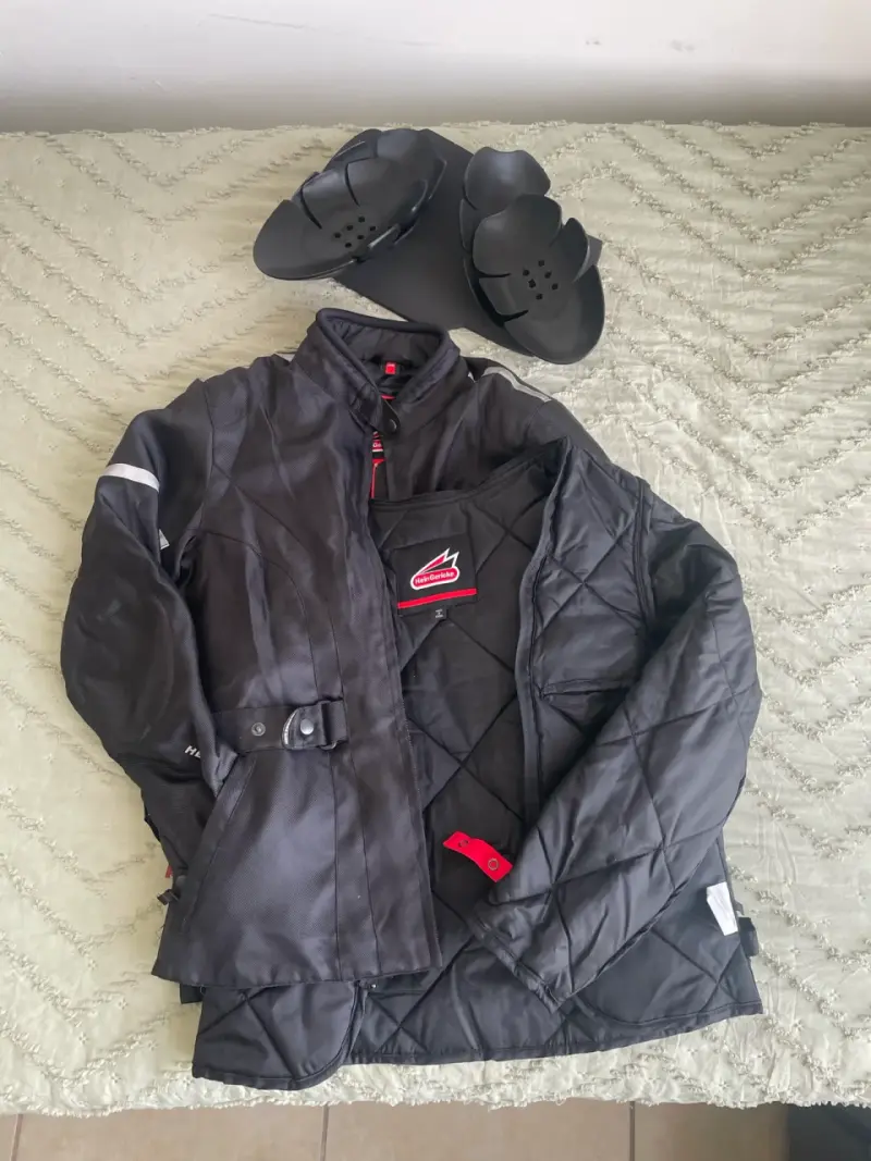Chaqueta de moto talla xs negra - 5